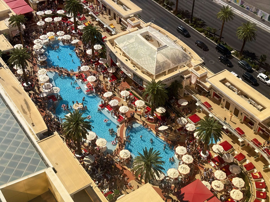 Pool party at Encore Beach Club