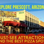 PreskottLive.com banner hanging across a Prescott street, promoting local events and community happenings.