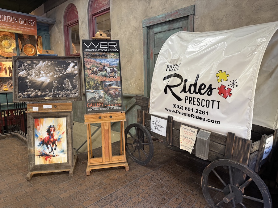 Family-friendly adventure attraction in Prescott offering interactive puzzle-solving rides through scenic downtown streets.