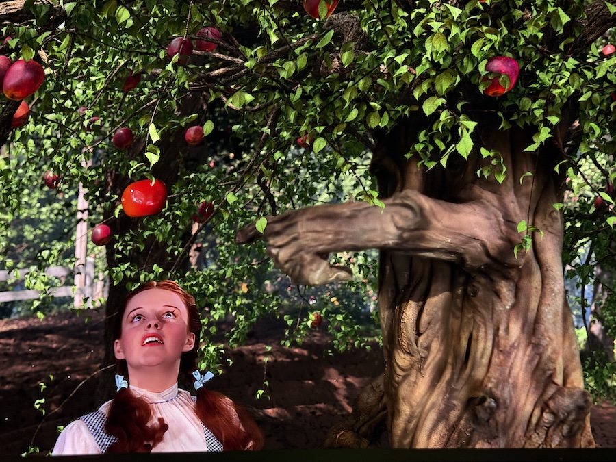 A detailed, immersive image capturing the famous Apple Tree scene.