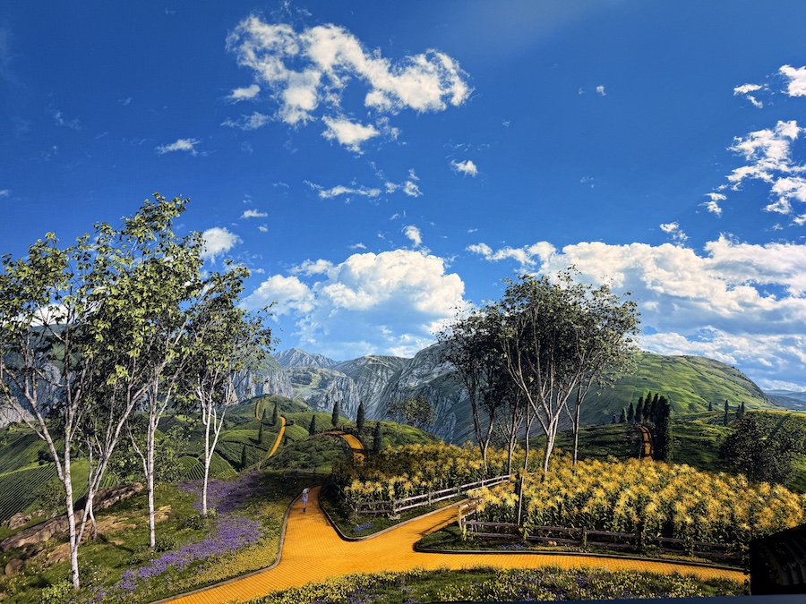 The Yellow Brick Road winding through the Sphere’s digital landscape.