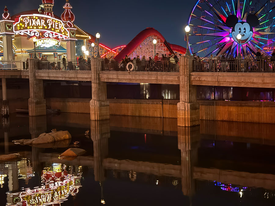 Amusement park lights - Disneyland Resort, California