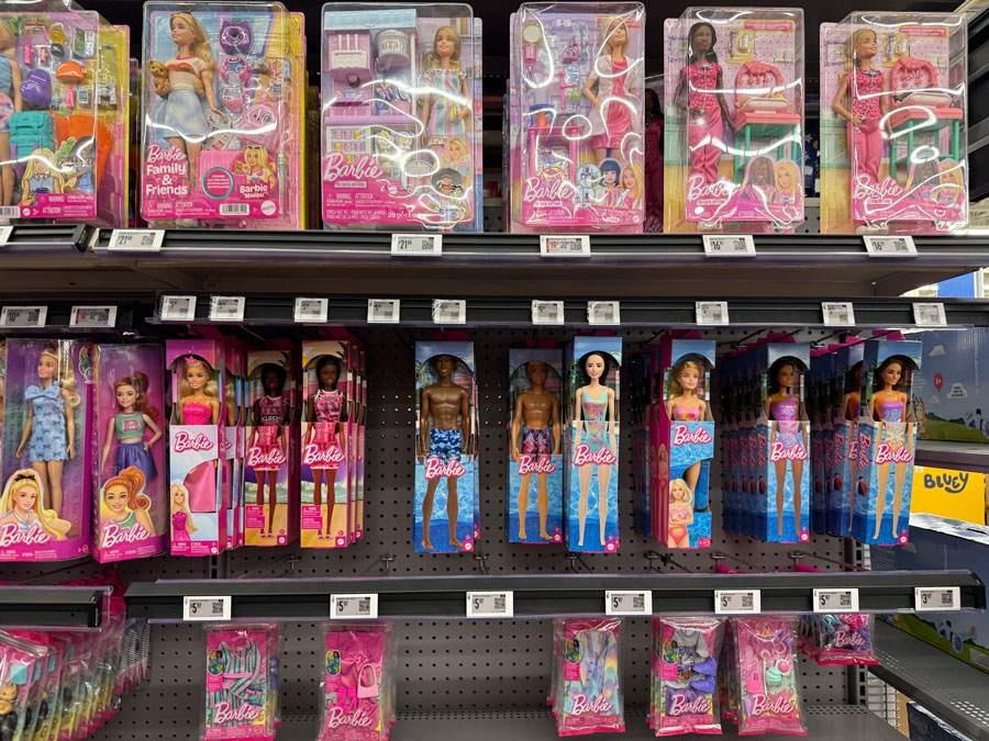Barbie doll sets at Walmart