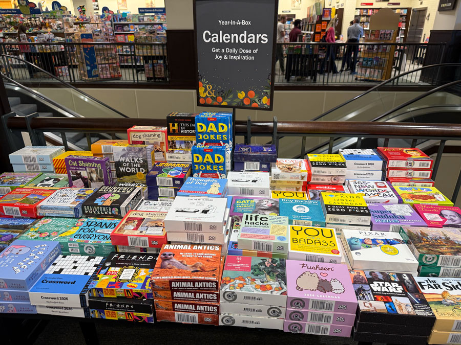 Calendars and puzzles at B&N