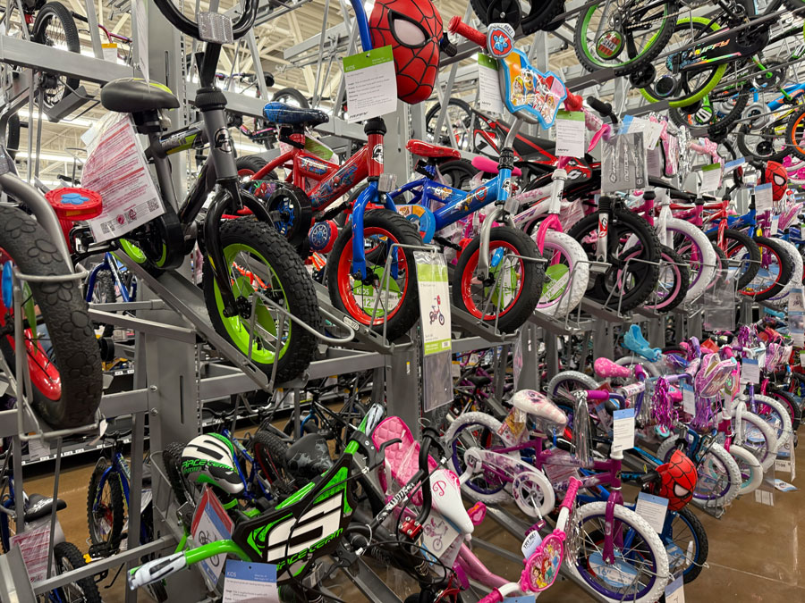 Classic Huffy bikes at Walmart