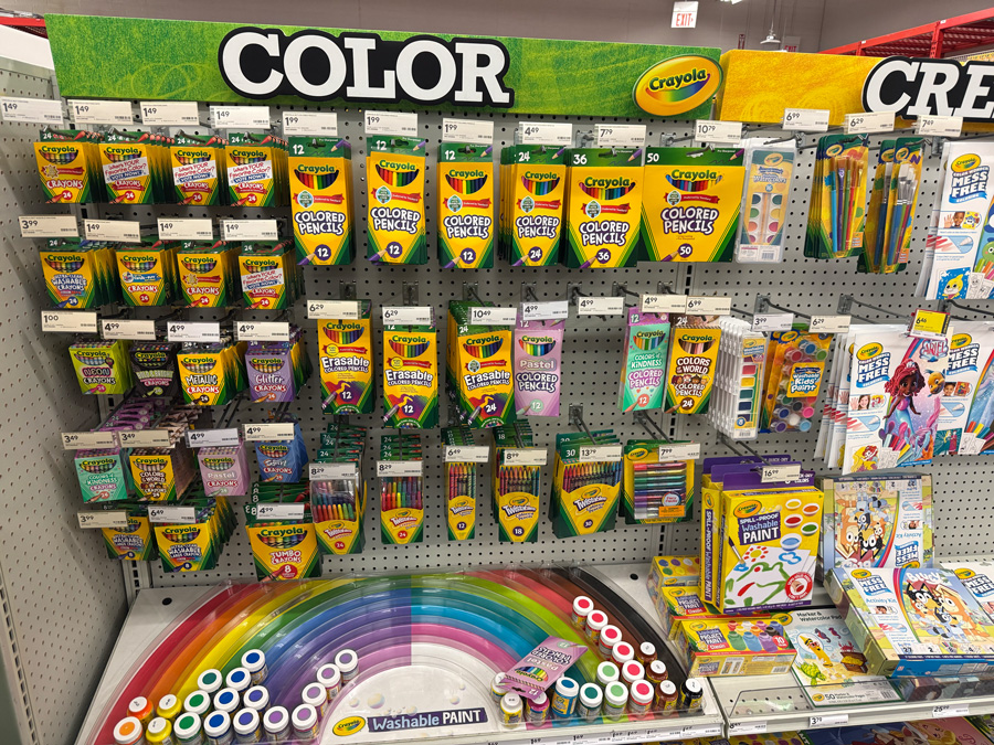 Crayola colored pencils at Staples