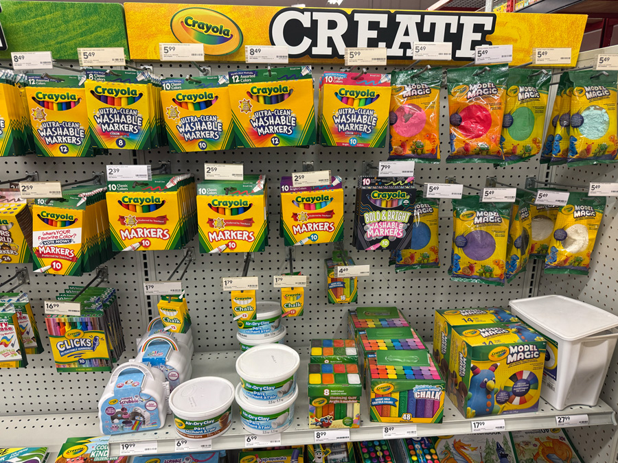 Crayola washable markers at Staples