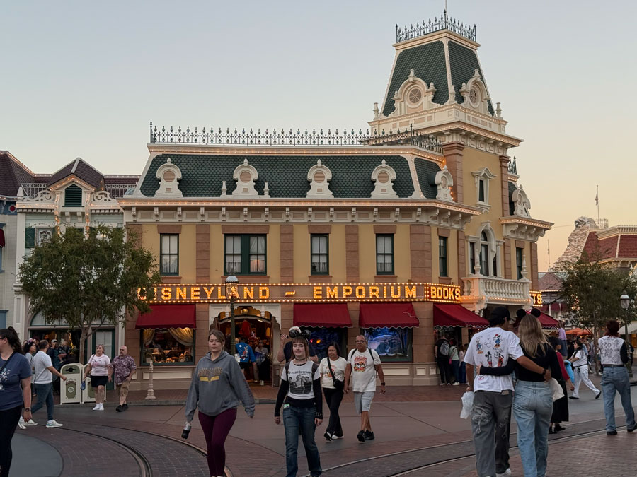 Emporium store on Main Street, U.S.A., in Disneyland amusement park