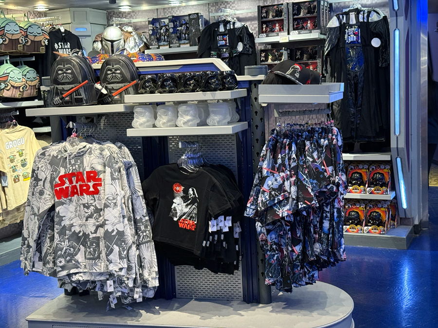 Exclusive clothing at Star Trader store - Disneyland