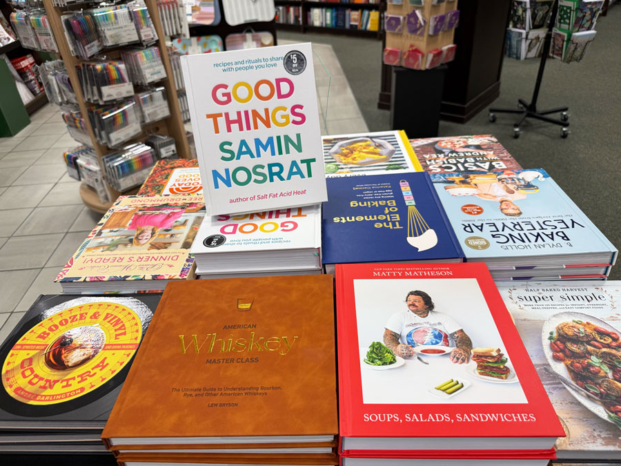 Foodie books at B&N