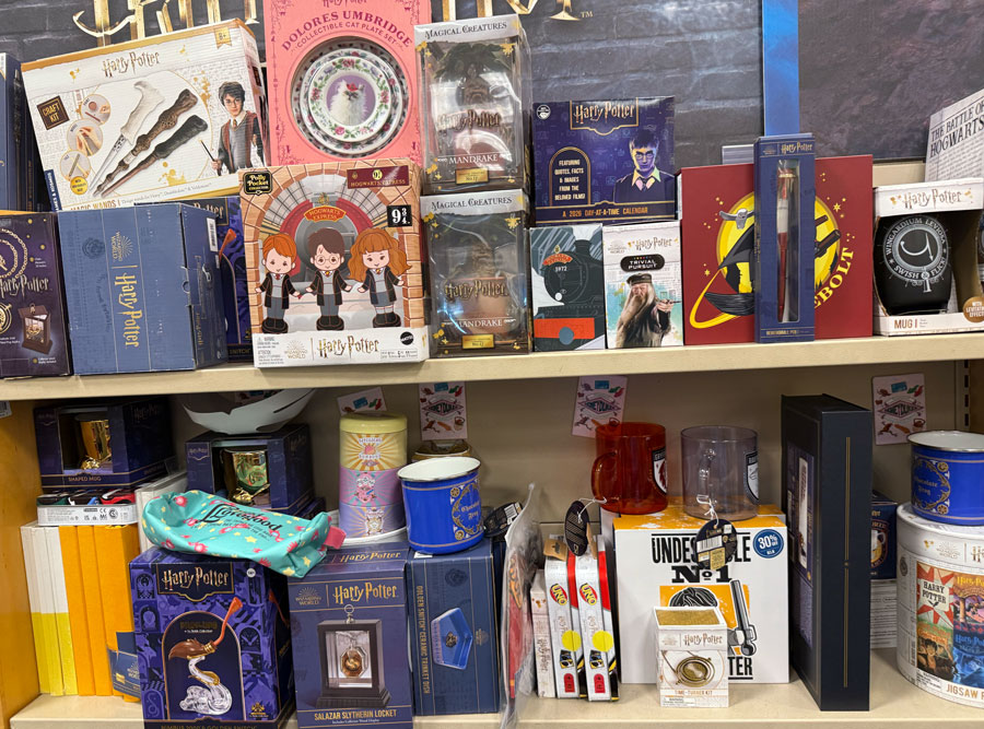 Harry Potter merchandise at Barnes & Noble