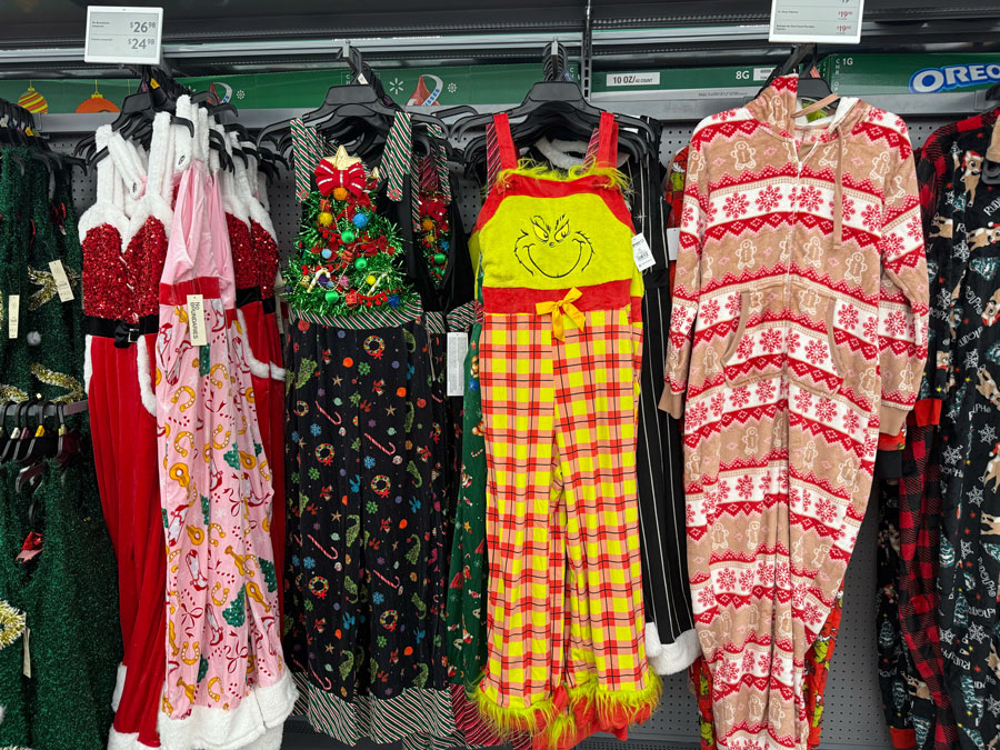 Holiday costumes at Walmart