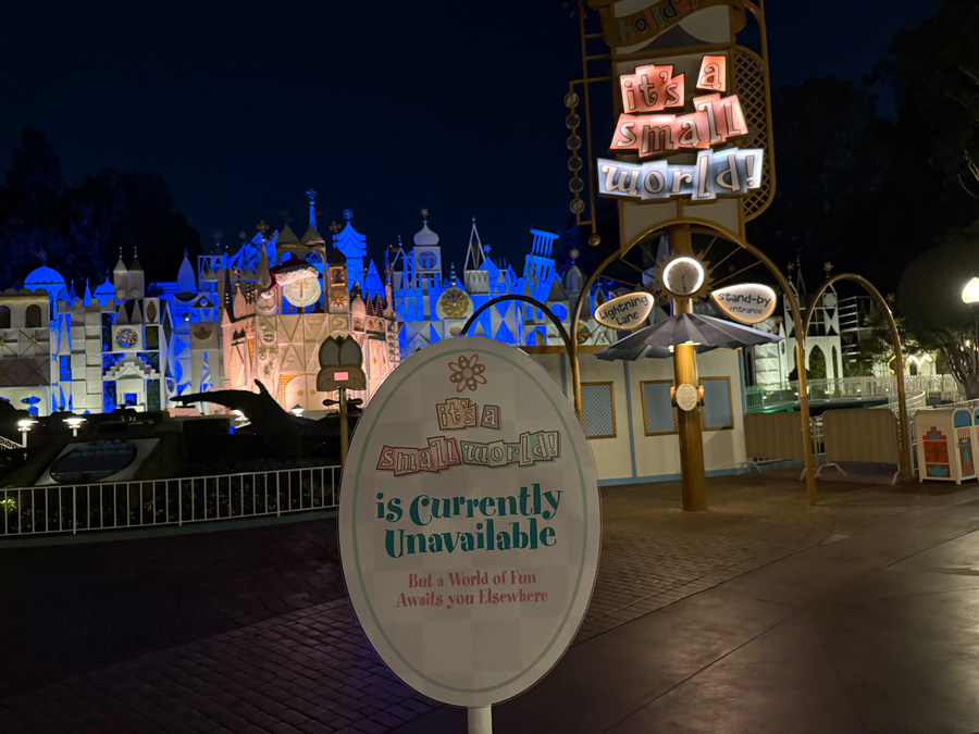 It's A Small World Unavailable - Disneyland