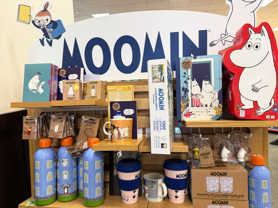 Moomin section at Barnes & Noble