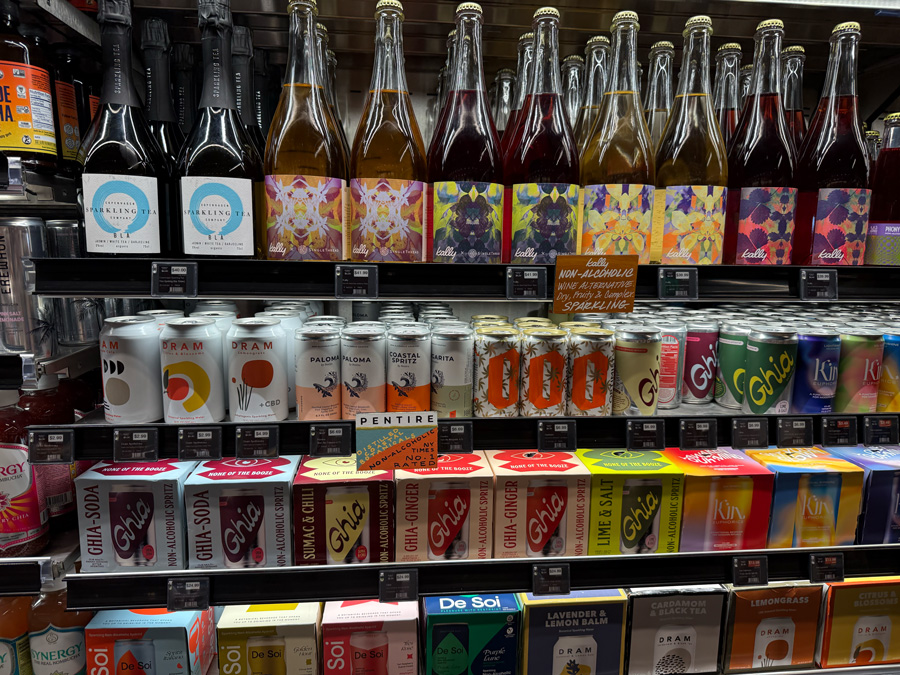 Premium non-alcoholic drinks at Erewhon