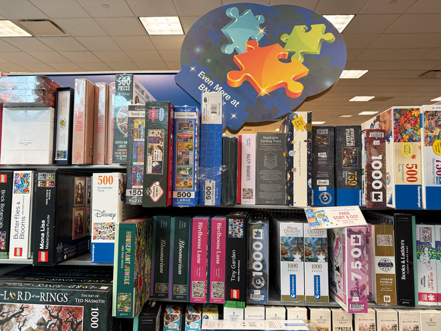 Puzzles and Brain Teasers Stand at N&B