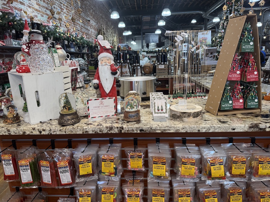 Brightly packaged Cactus Carlos of Arizona candies showcased in a fun southwestern-themed display.