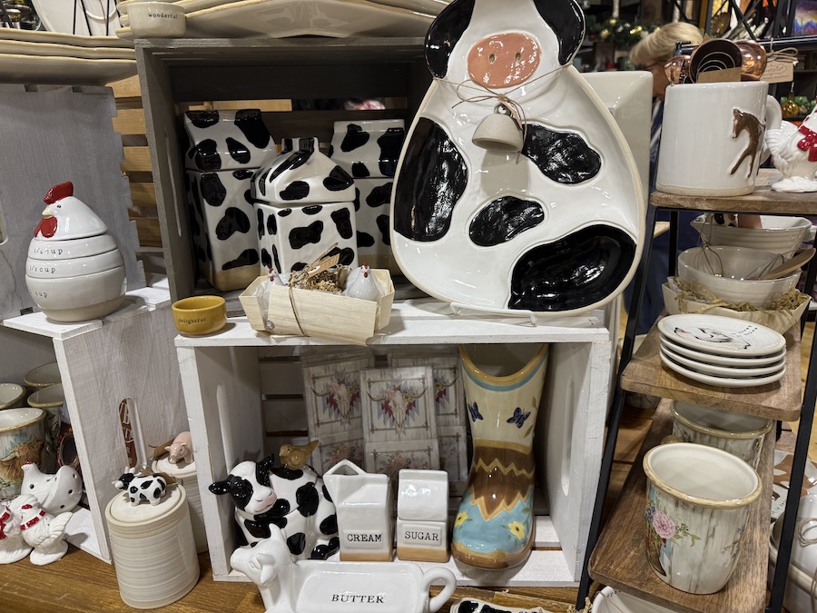 Country-style kitchen décor featuring earthy tones, wood textures, and western influences at Spice Traveler.