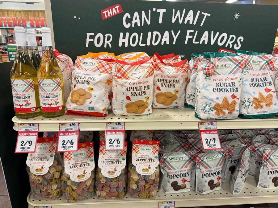 Sprouts organic sparkling apple cider