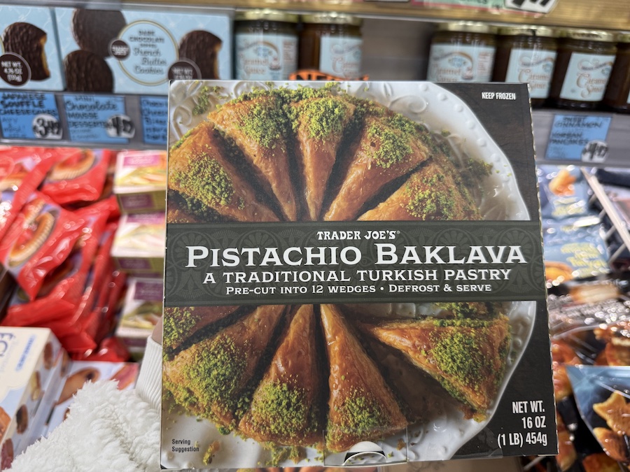 Pistachio baklava for a globally-inspired holiday dessert table.