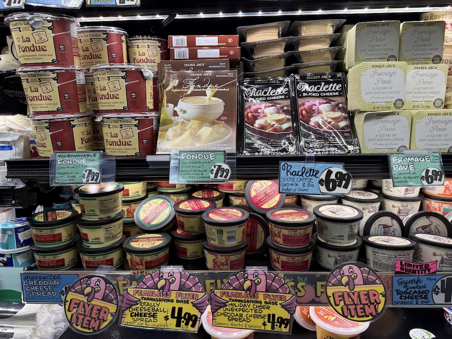 Rich, melty cheeses for fondue pots, and raclette grills — ideal for cozy winter gatherings.