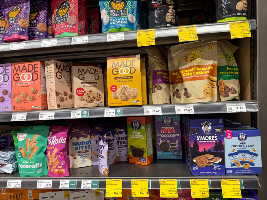 Cookies or snacks at Whole Foods Market