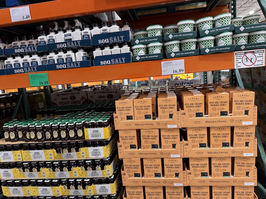 A premium jar of UMF 12+ Manuka honey in elegant packaging.