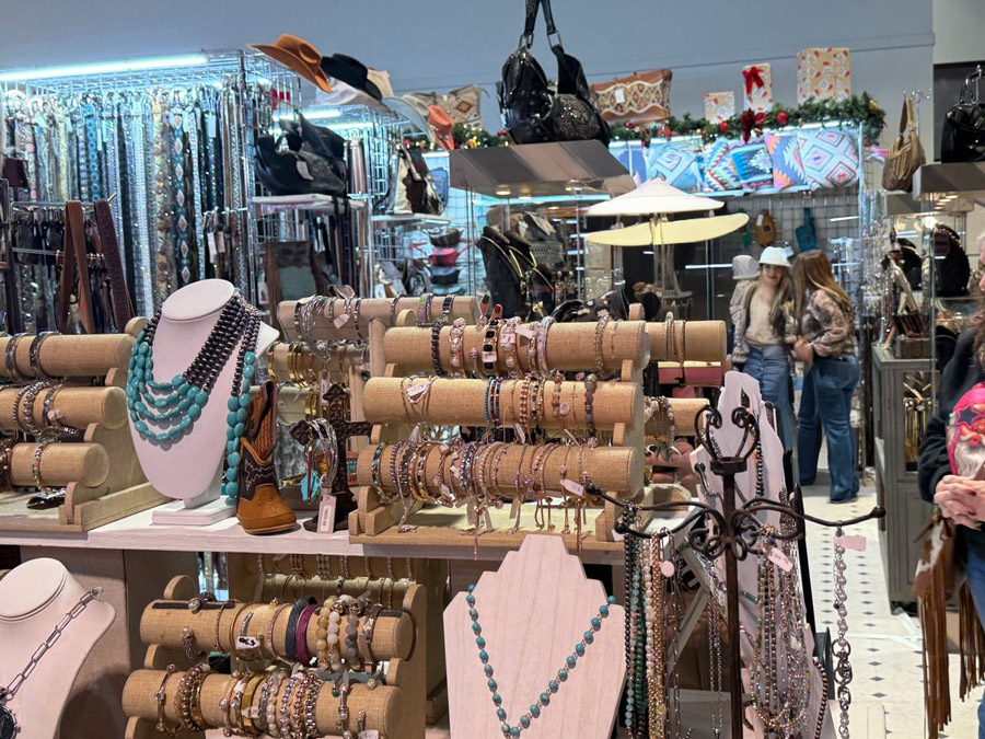 Cowboy jewelry at the Cowboy Christmas 2025 event