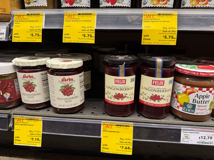 Fruit spread at Whole Foods Market