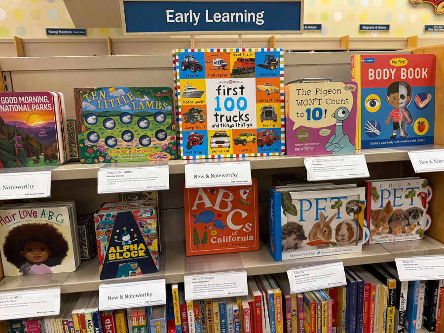 Interactive books at Barnes & Noble