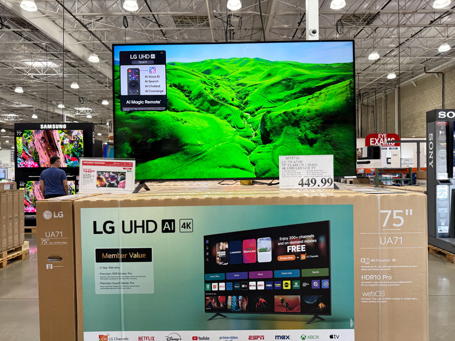 LG 75UA7100 75’’ CLASS 4K UHD LED LCD TV on Sale at Costco