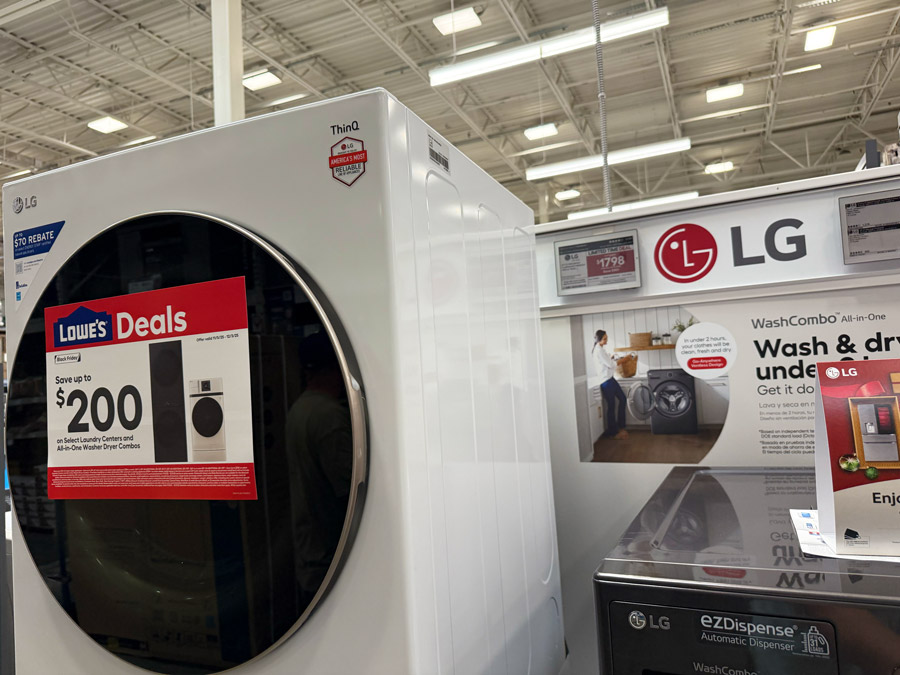Lowe's Black Friday Deals on All-in-One Washer Dryers