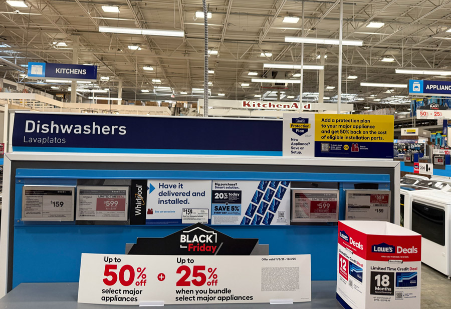 Lowe's Cyber Monday deals on Dishwashers