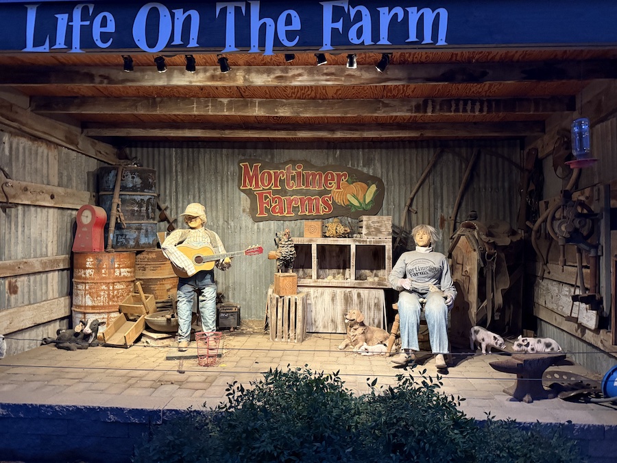 A life-size installation portraying everyday farm life.