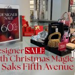 Christmas Luxury Shopping At Saks Fifth Avenue, South Coast Plaza.