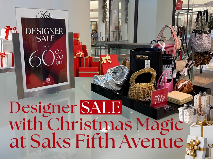 Designer Sale With Christmas Magic At Saks Fifth Avenue