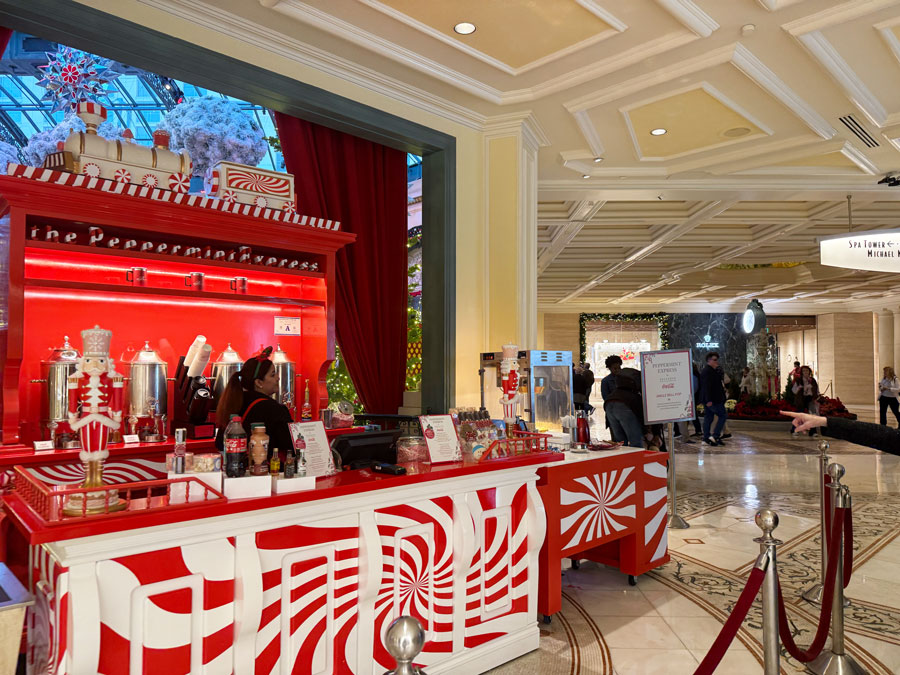 The Peppermint Express cart - Bellagio, Las Vegas