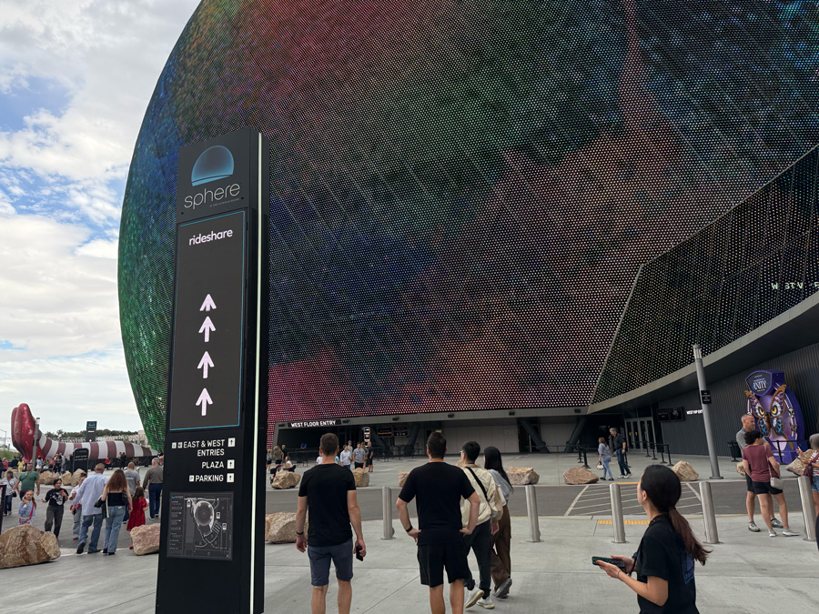 The Sphere from the outside, Las Vegas