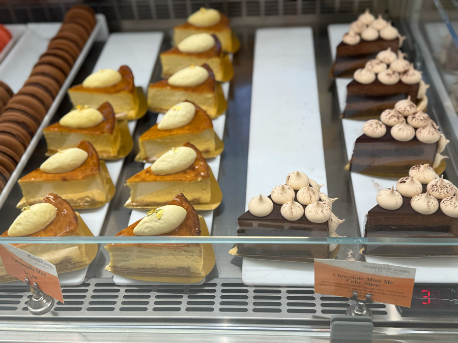 Cheesecake Slice and Chocolate Mini Me Cake Slice - Dominique Ansel Las Vegas