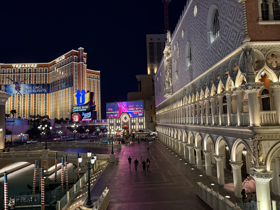 Evening view of The Venetian Resort