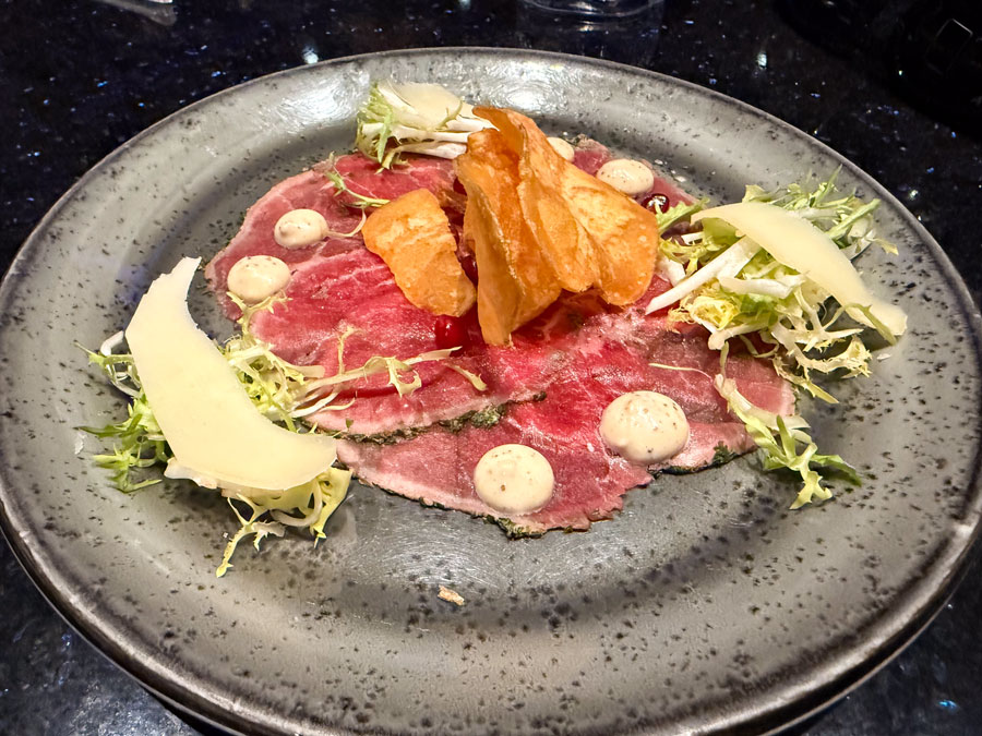 Space 220 - 'Andromeda' Wagyu Beef Carpaccio.