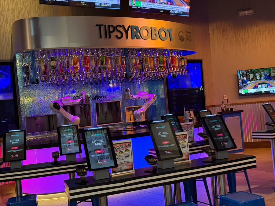 Tipsy Robot bartenders making cocktails, Las Vegas