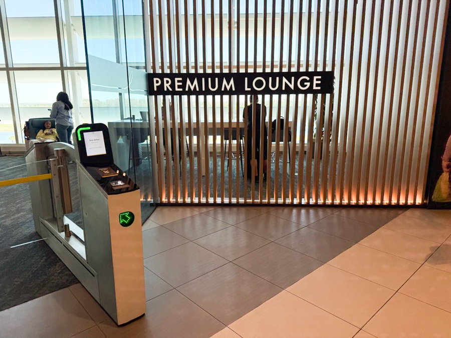 Brightline Orlando Premium lounge entrance.