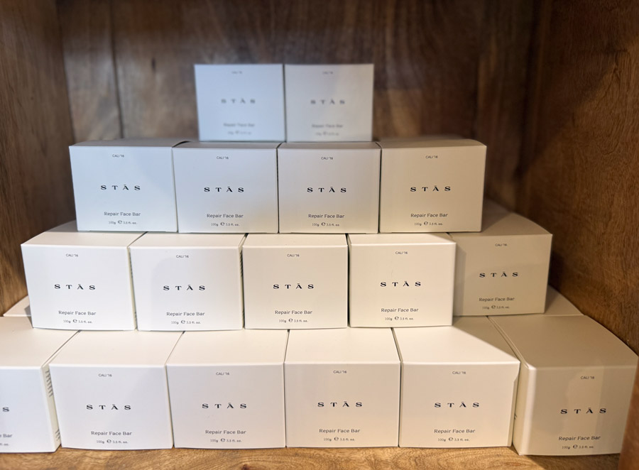 STAS Skincare products at Roger's Gardens.