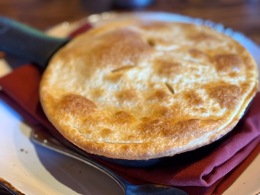 Chicken pot pie at Cowboy Club in Sedona
