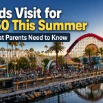 Disney California Adventure with text promoting the $50 Kids’ Summer Ticket Offer