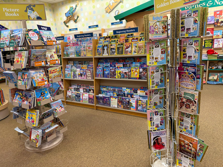 Picture books and beginning reader titles in Barnes & Noble Jr.