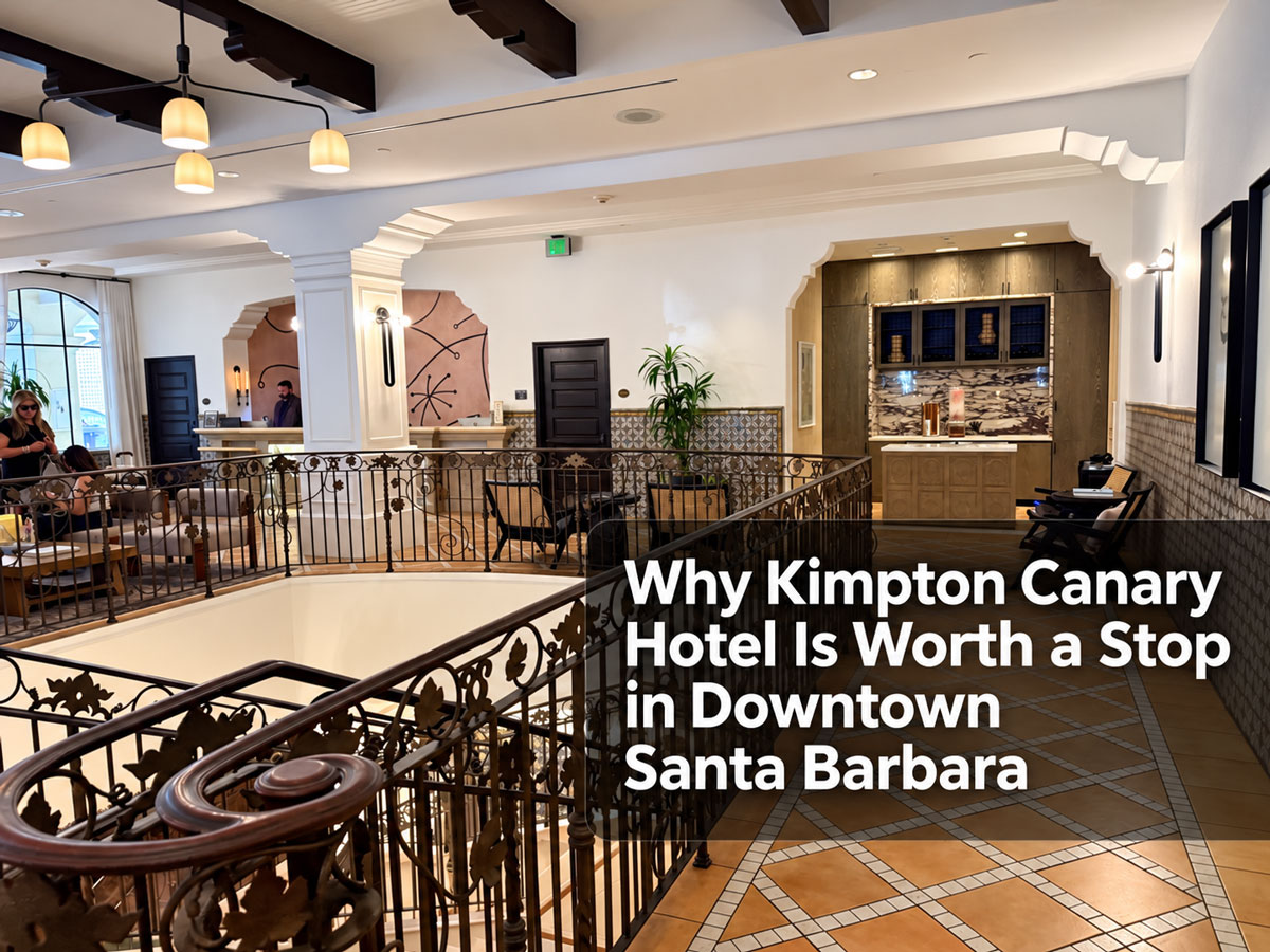 Spanish-style interior at Kimpton Canary Hotel in downtown Santa Barbara