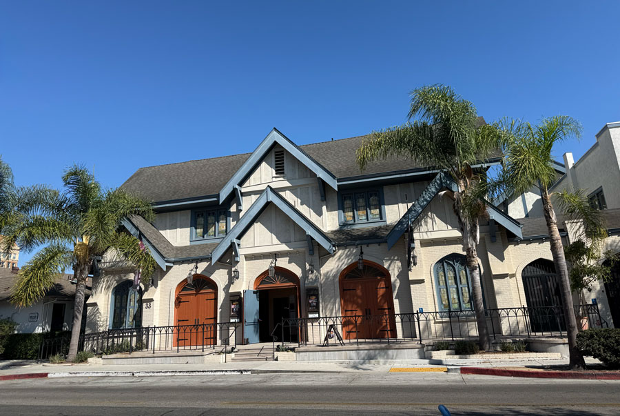 Exterior of Lobero Theatre in downtown Santa Barbara